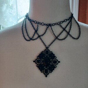 Victorian Gothic Witchy Pendant